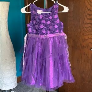 Girls purple formal dress